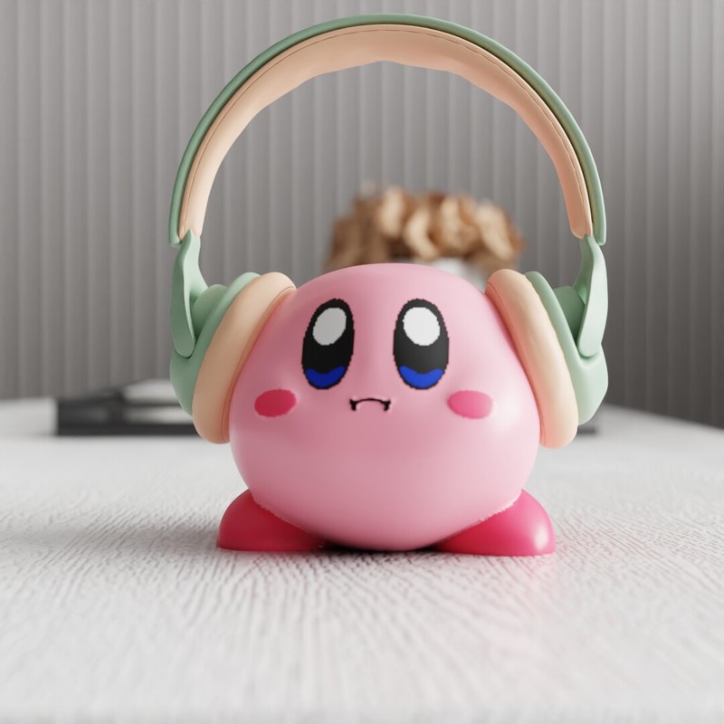 Headphone Stand Desk - MSKA 헤드폰 스탠드 커비 귀여운 만화