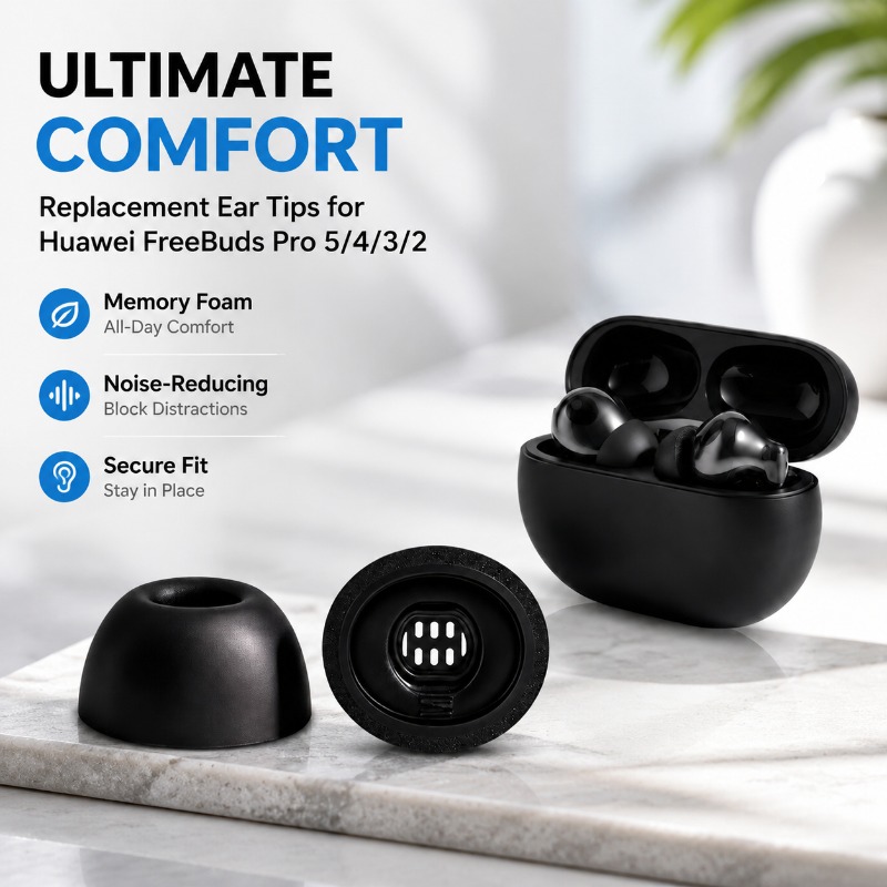 Earphone Foam Tip - 3중 레이어 메모리폼 이어팁 소음 차단