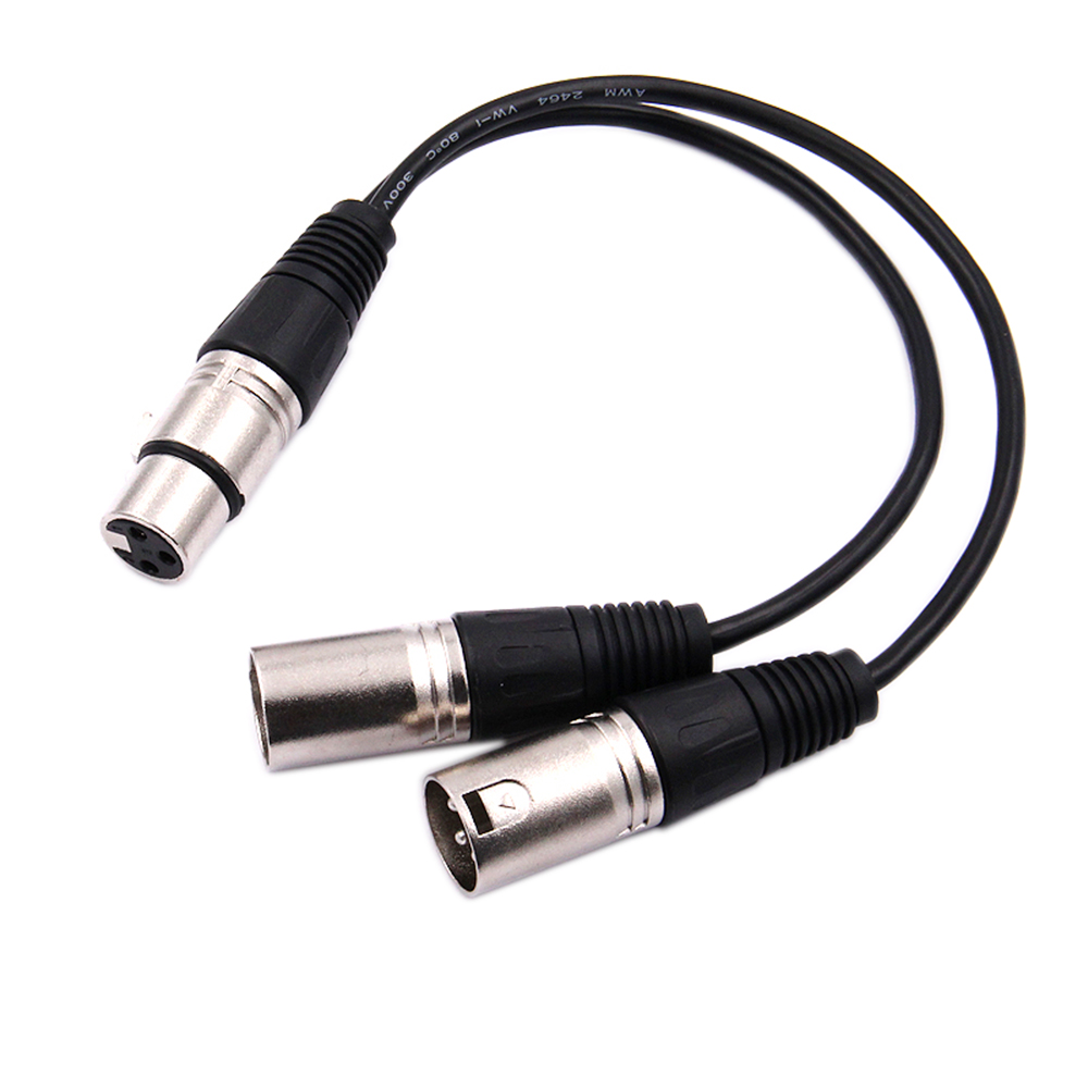 30cm 3핀 XLR 암잭 - 듀얼 2 수 플러그 Y  - Audio Splitter Y 리뷰 및 가격