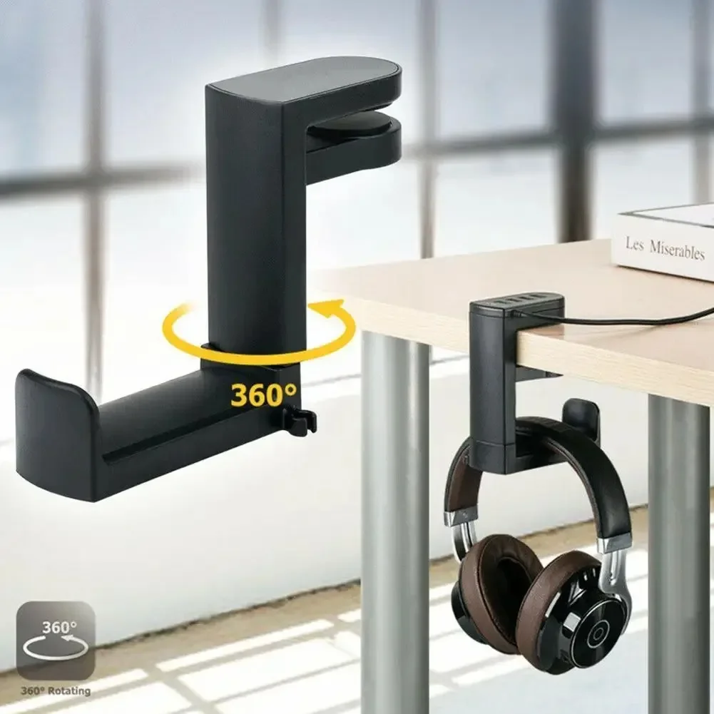 360 °   회전식 헤드폰 스탠드 조절 가능 펀치 없 - Headphone Stand Desk 리뷰 및 가격