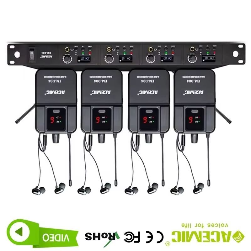 4채널 무선 인이어 모니터 시스템 아세믹 프로페셔널 U - In Ear Monitor Iem 리뷰 및 가격