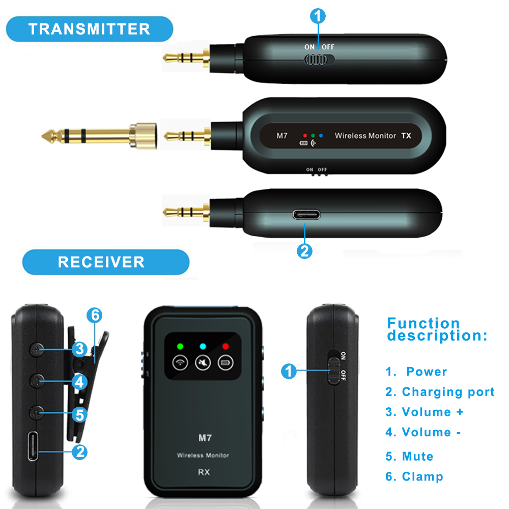 무선 이어폰 모니터 시스템 2.4Ghz 무선 IEM 시 - In Ear Monitor Iem 리뷰 및 가격