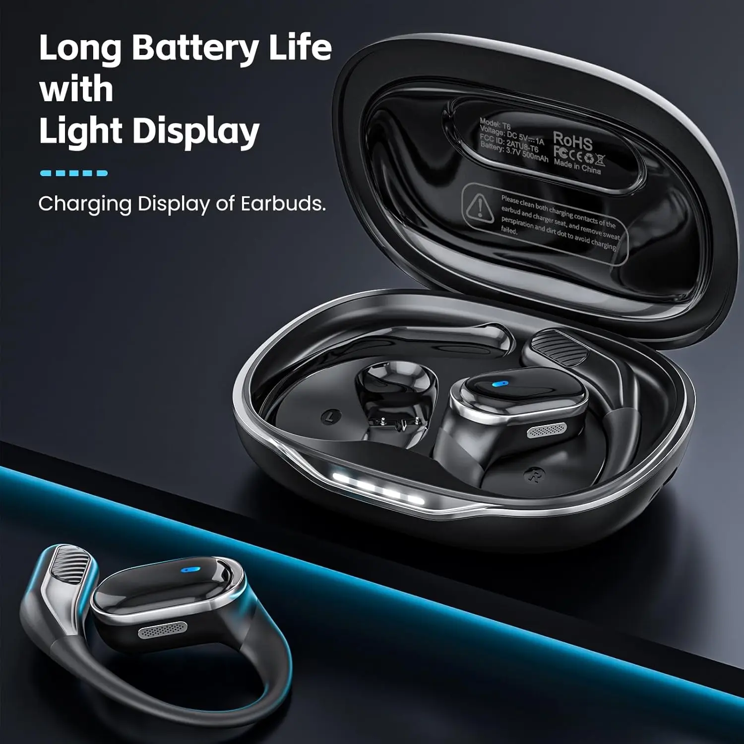 블루투스 이어폰 무선 헤드폰(마이크 포함) 공기 전도  - Sports Earphone Hook 리뷰 및 가격